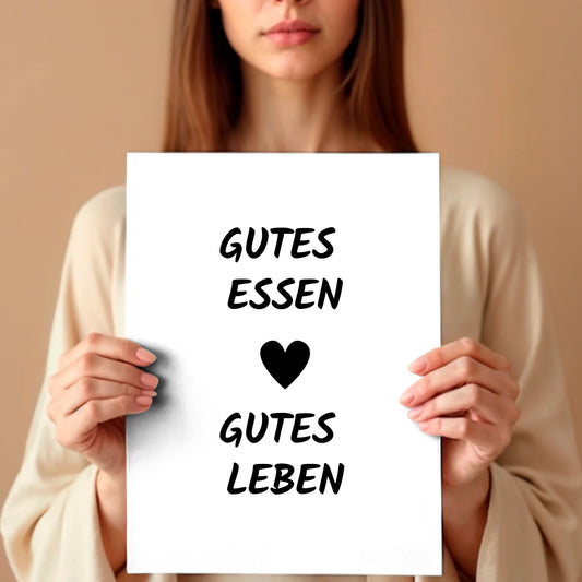 Frau mit Poster