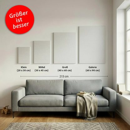 wallart size guide canvas