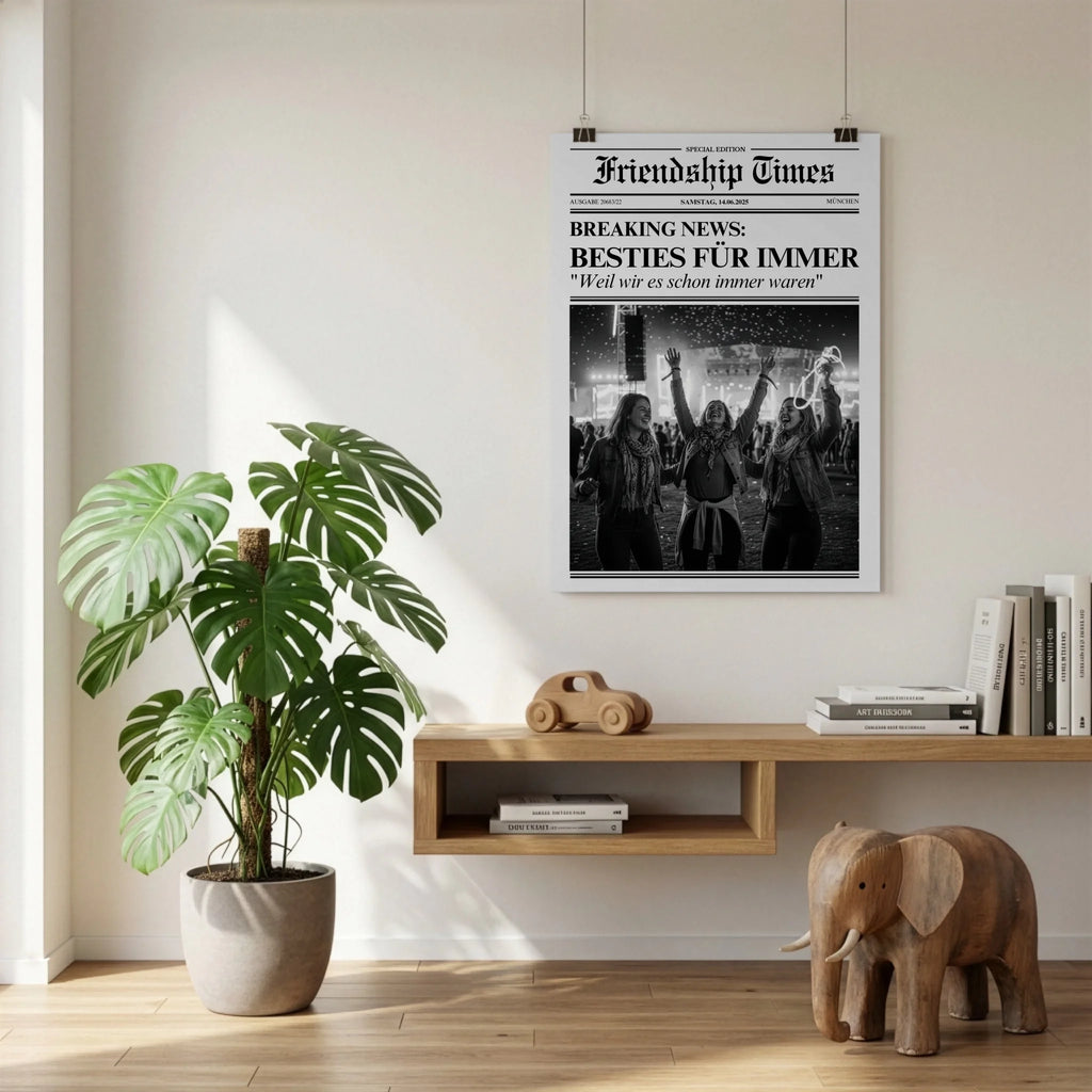 Poster an der Wand