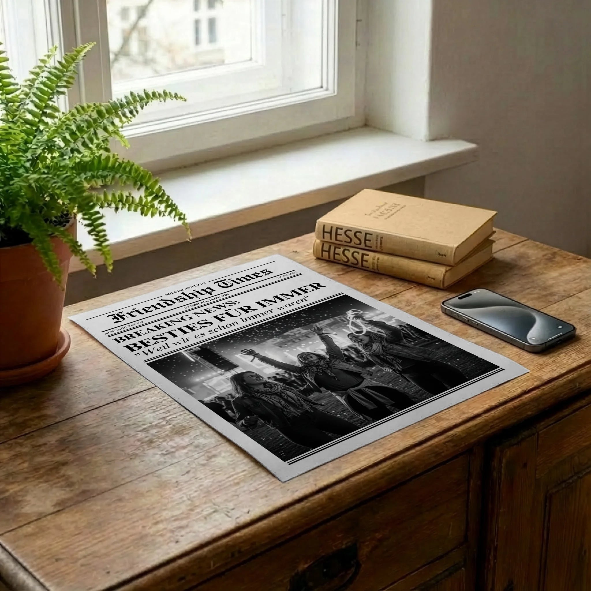 Poster auf Kommode