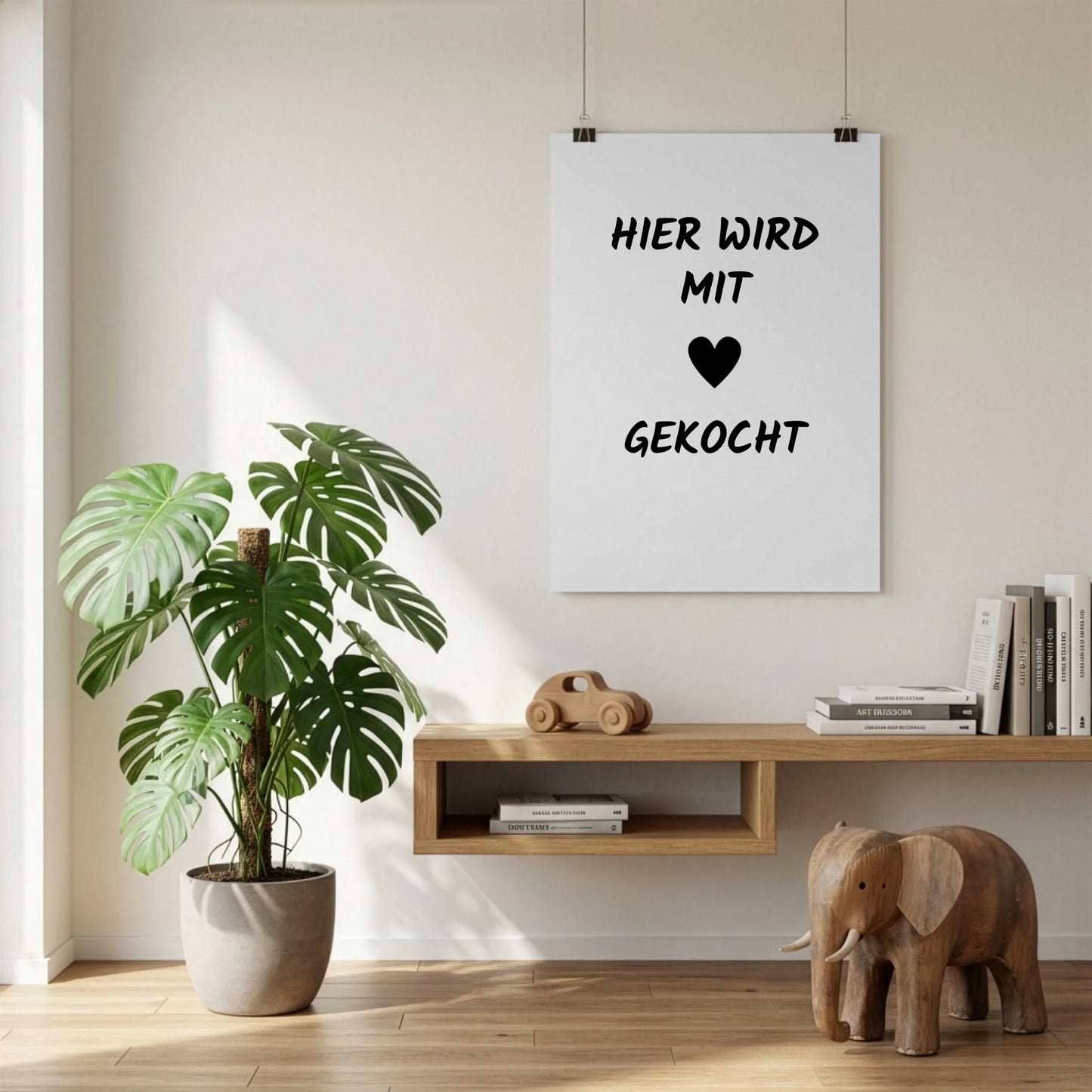 Poster an der Wand