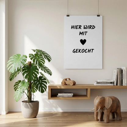 Poster an der Wand