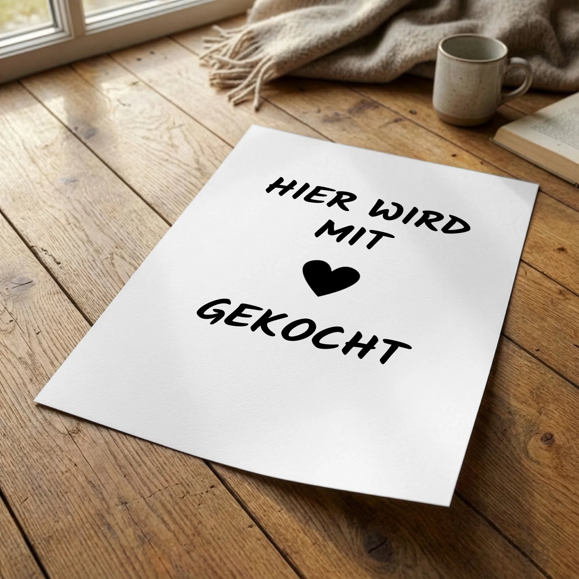 Poster auf dem Boden
