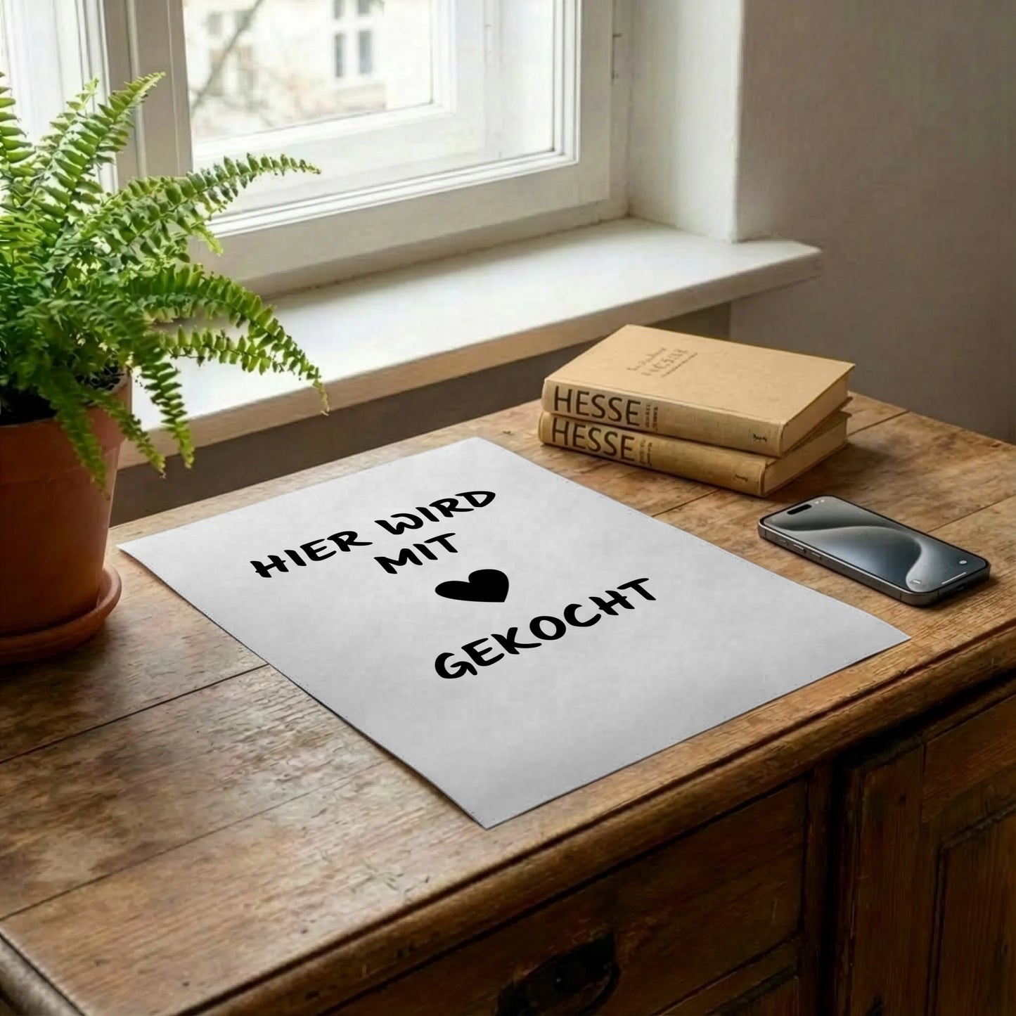 Poster auf Kommode
