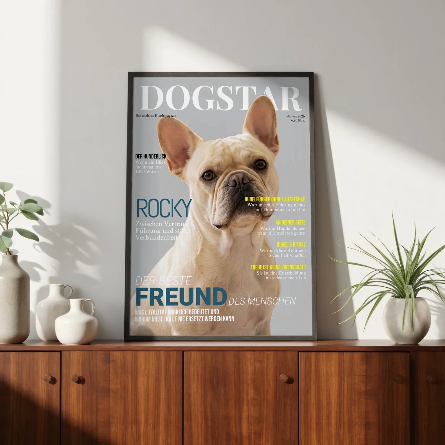 Black standing on dresser