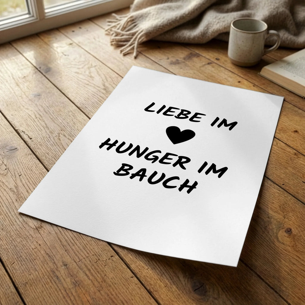 Poster auf dem Boden