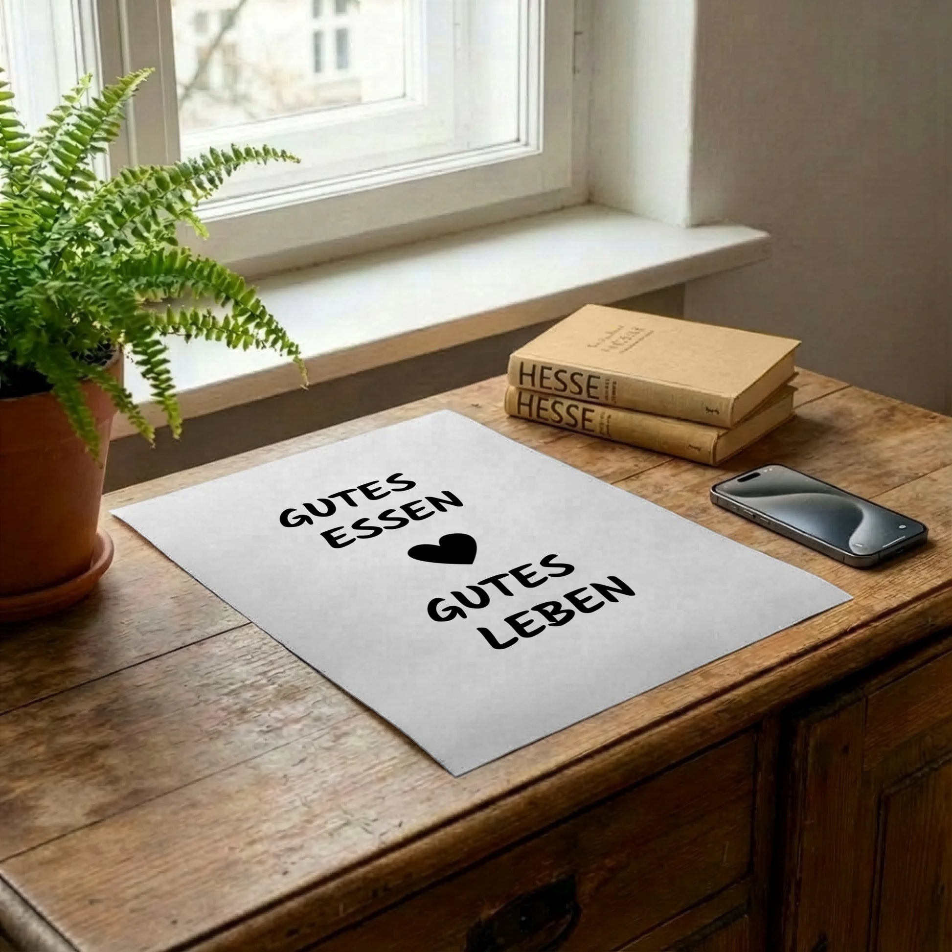 Poster auf Kommode
