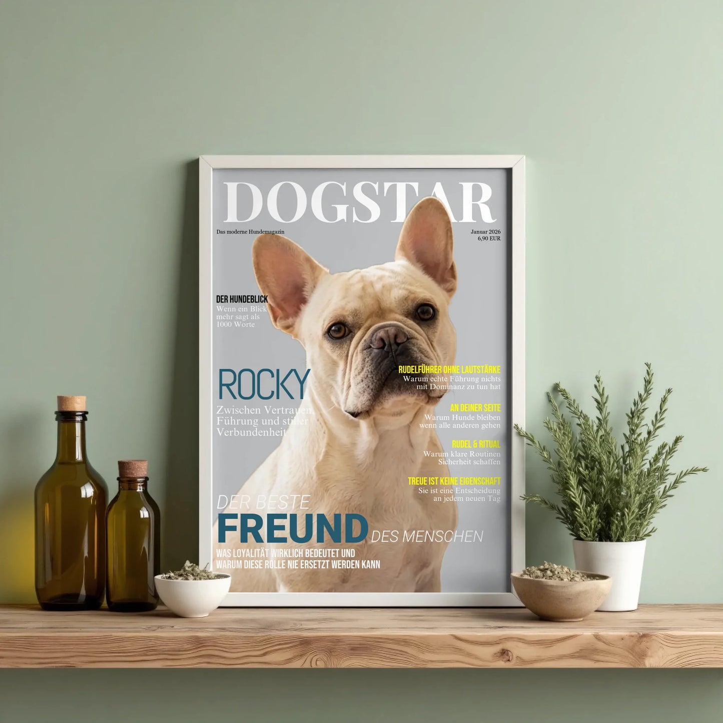 White frontal bottles