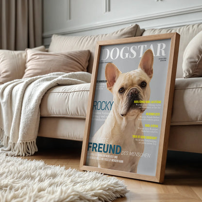 Wood standing at sofa