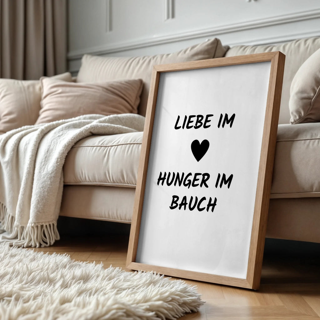Wood standing at sofa