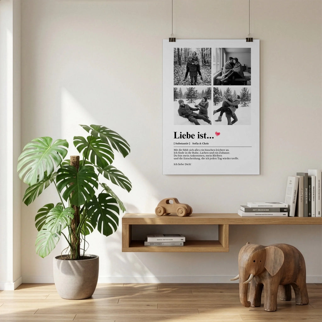 Poster an der Wand