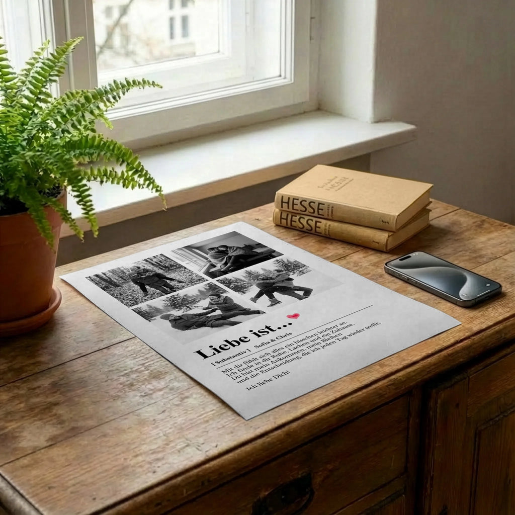 Poster auf Kommode