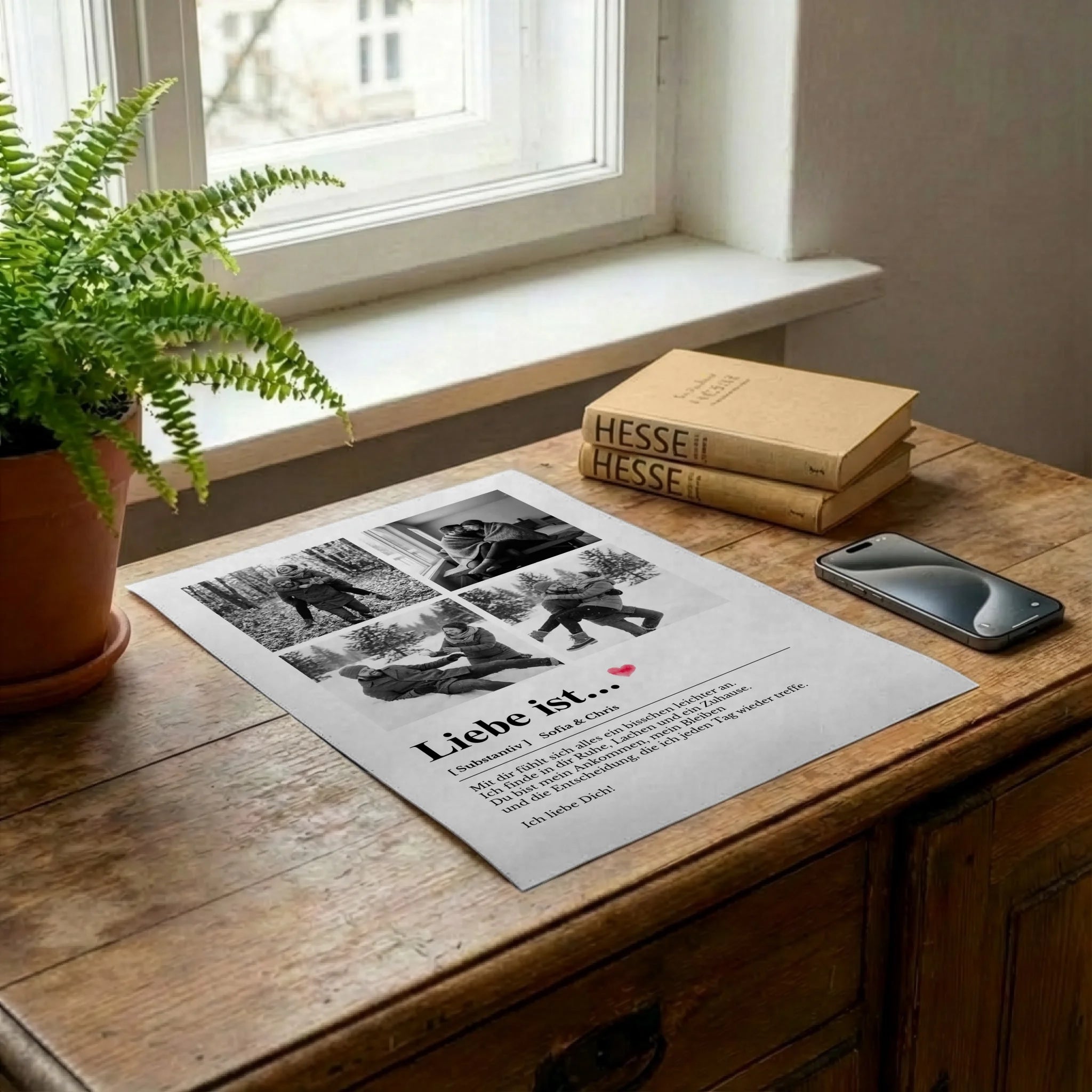 Poster auf Kommode