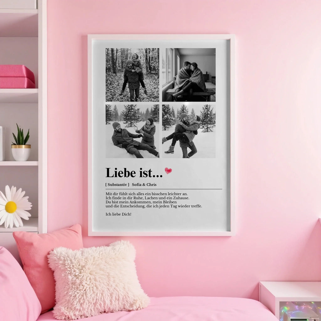 White pink wall