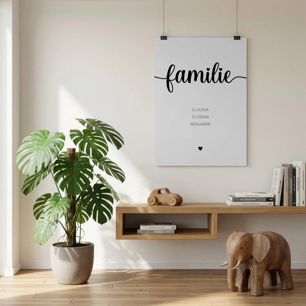 Poster an der Wand
