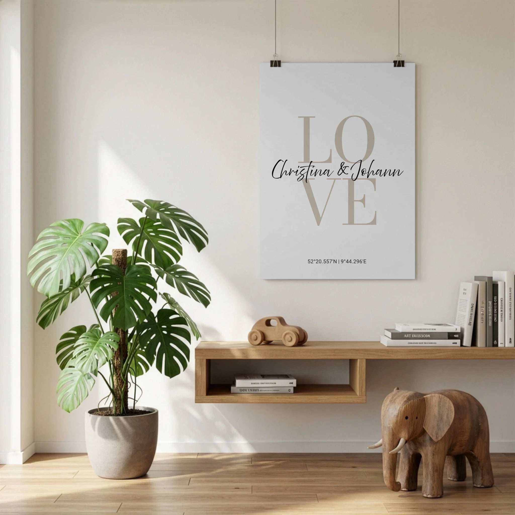 Poster an der Wand