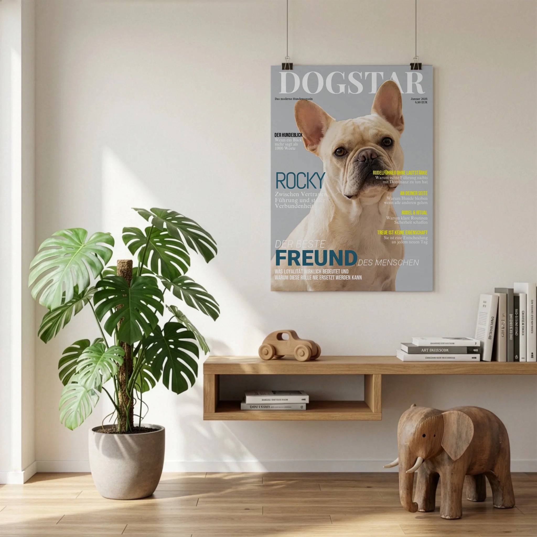 Poster an der Wand