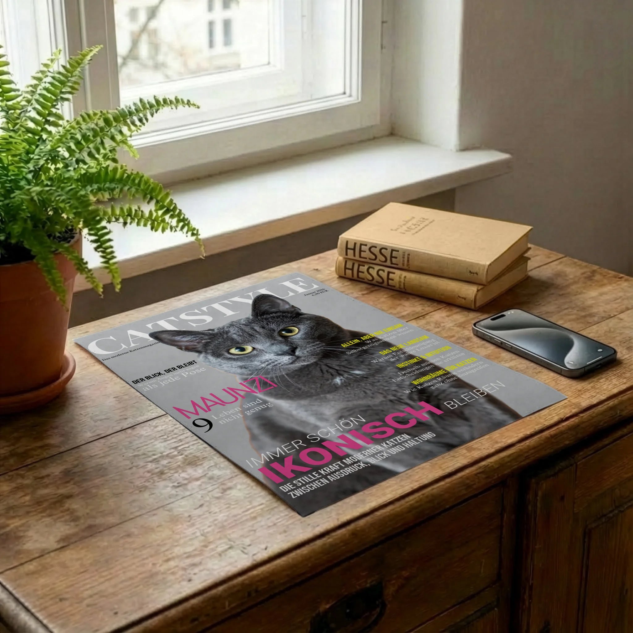 Poster auf Kommode