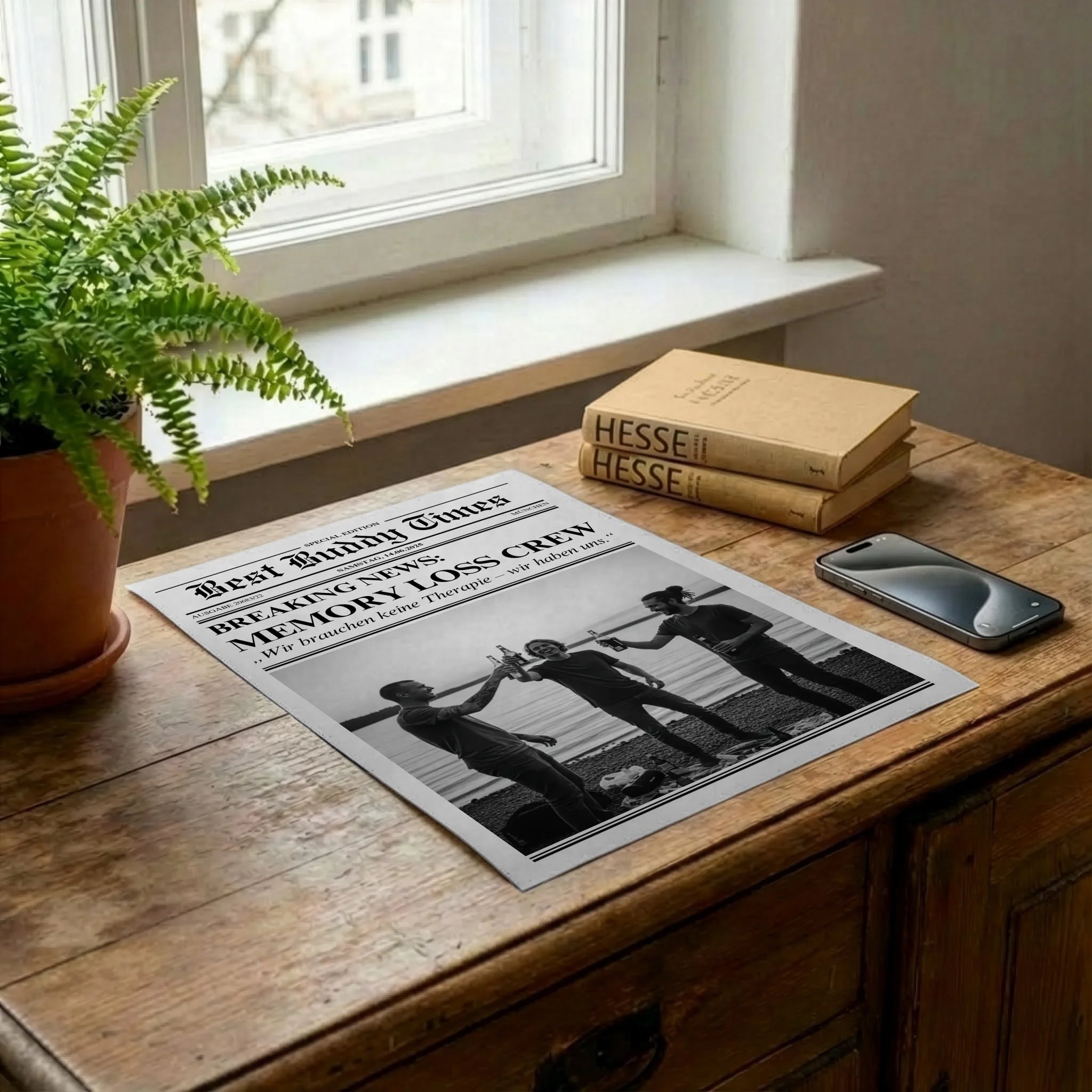 Poster auf Kommode