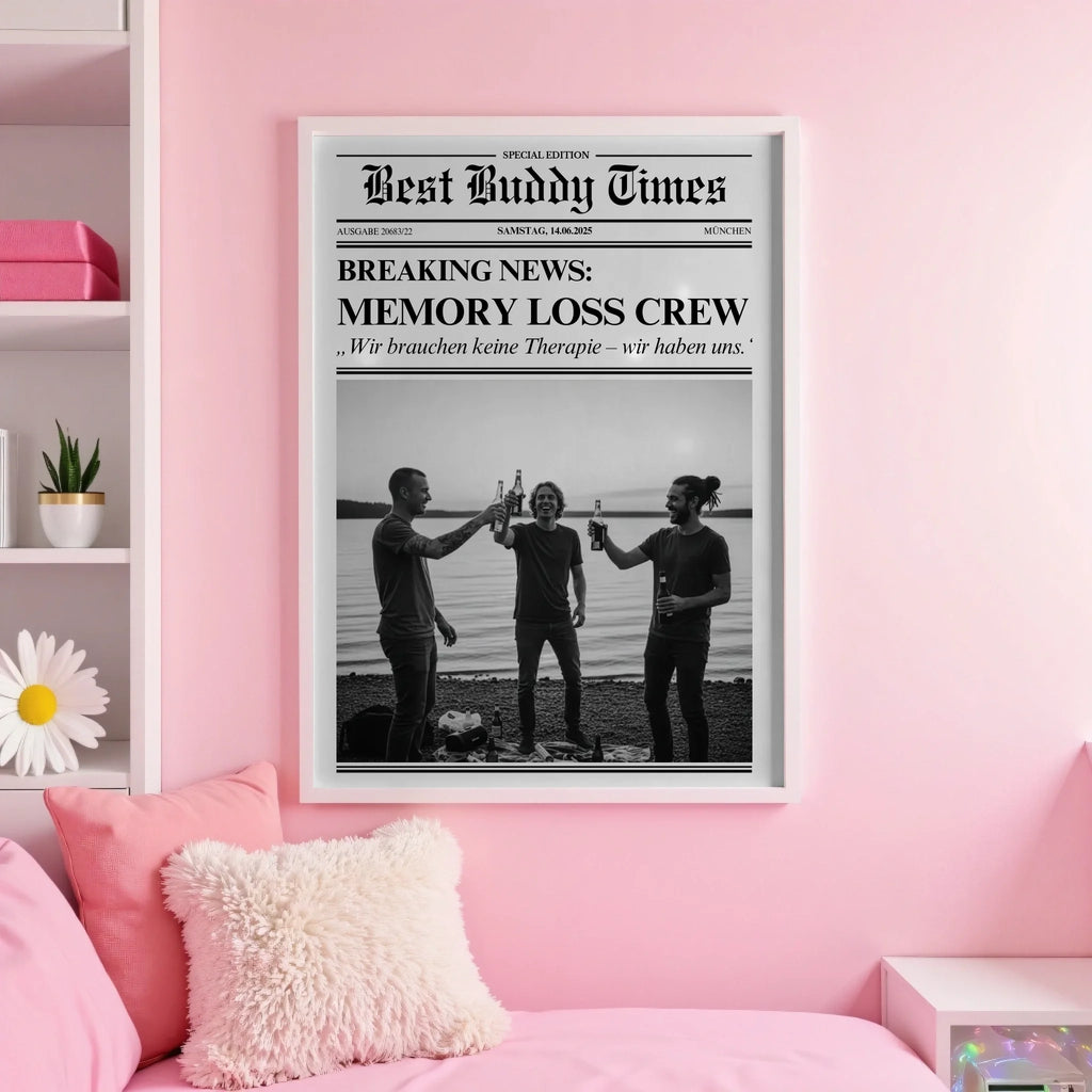 White pink wall
