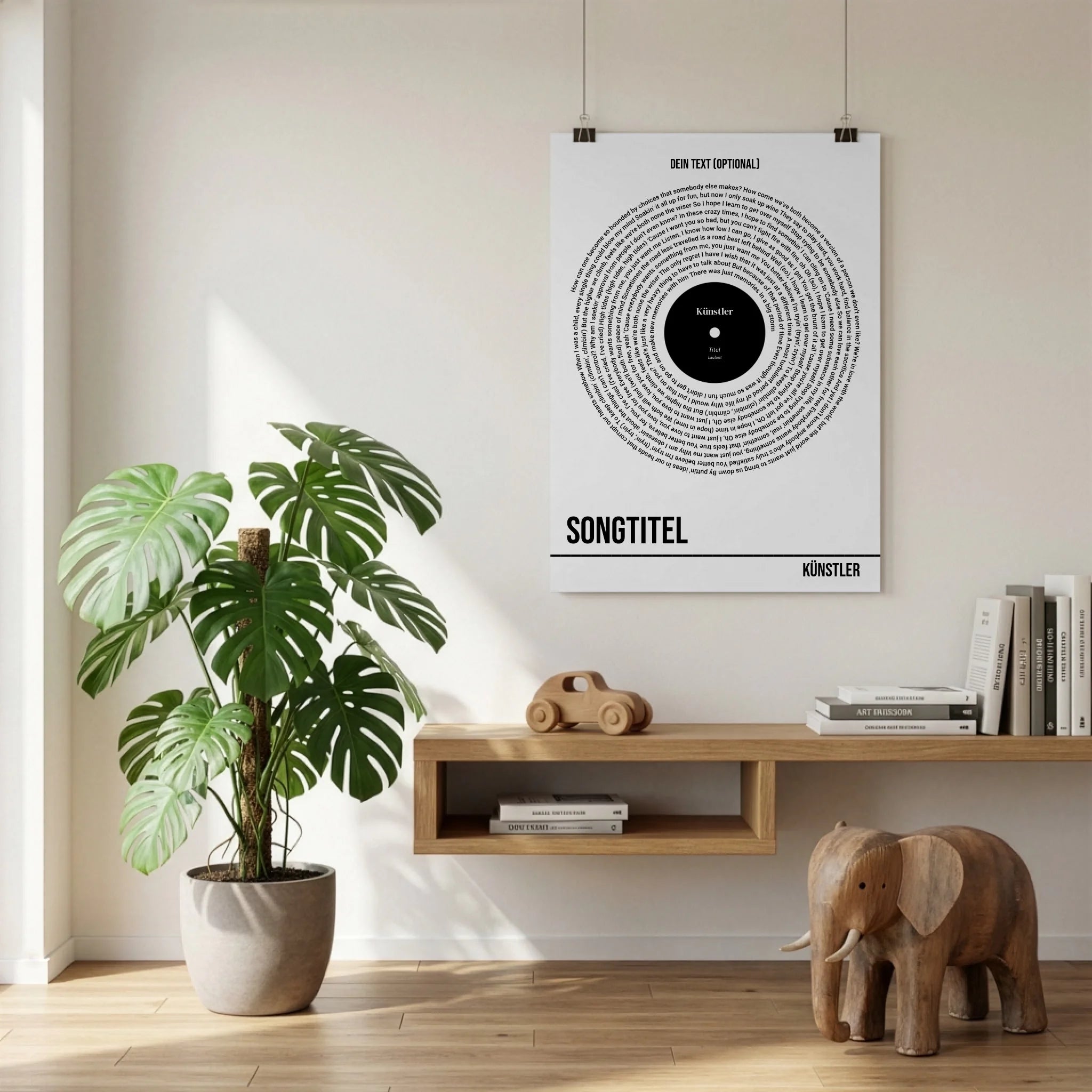 Poster an der Wand