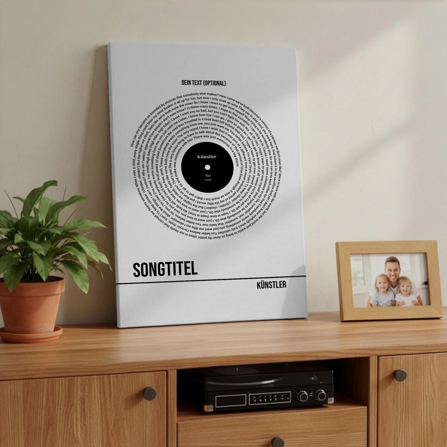 Wohnzimmer Plattenspieler