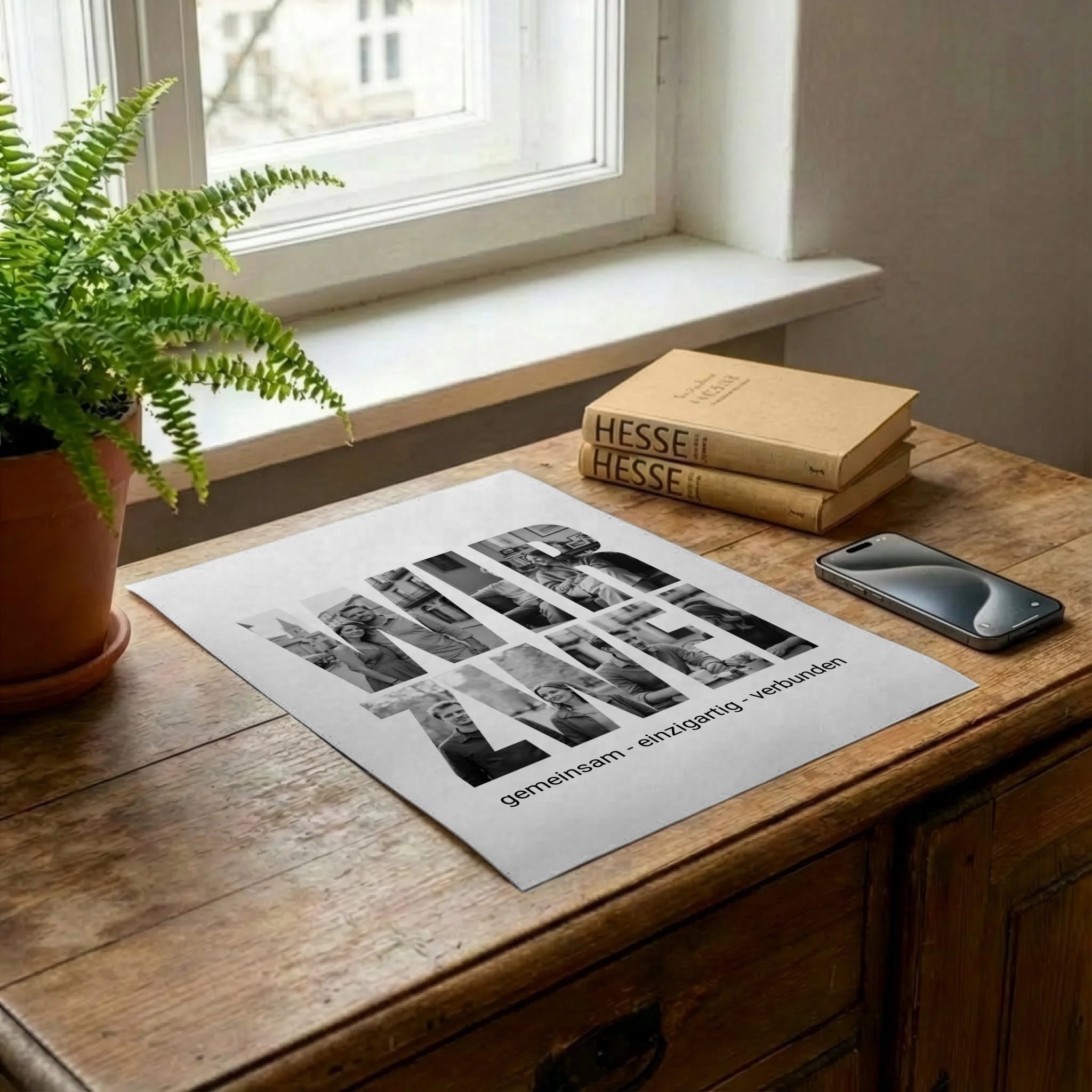 Poster auf Kommode