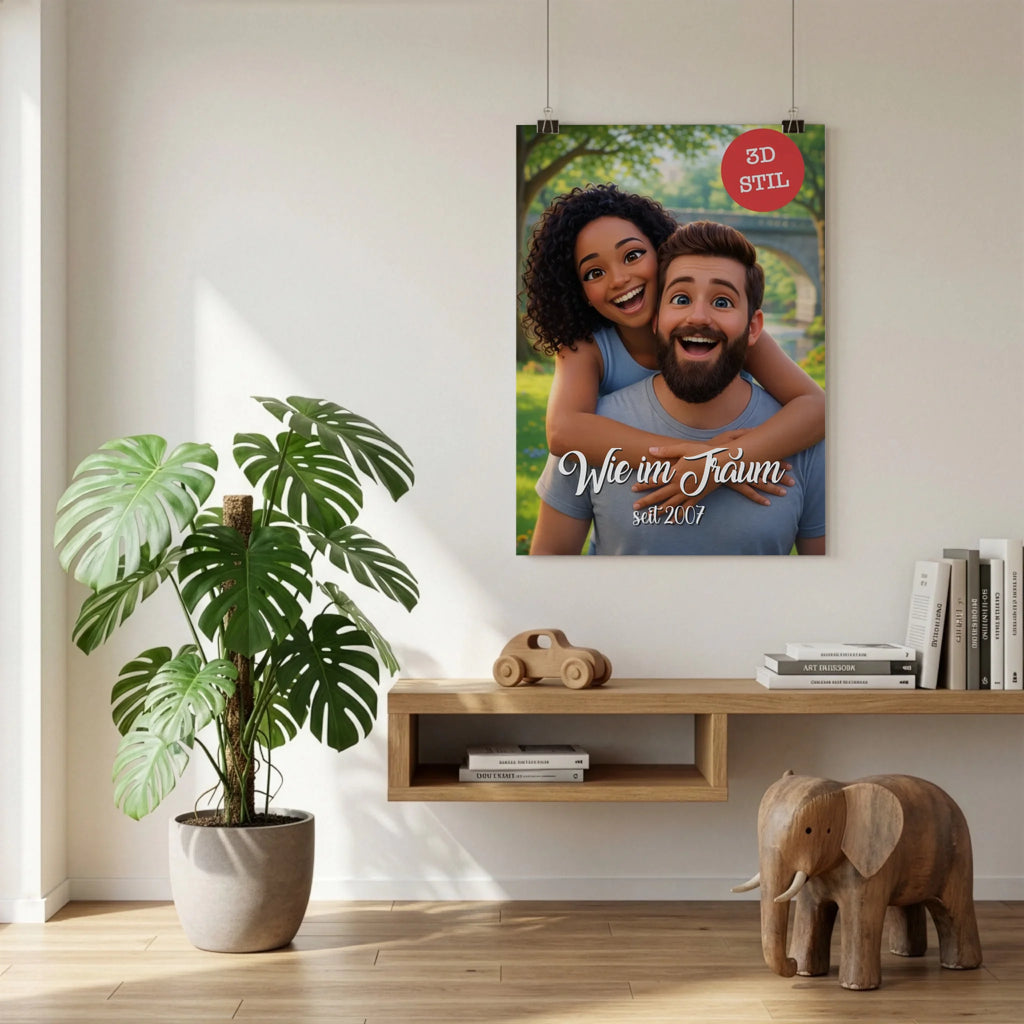 Poster an der Wand