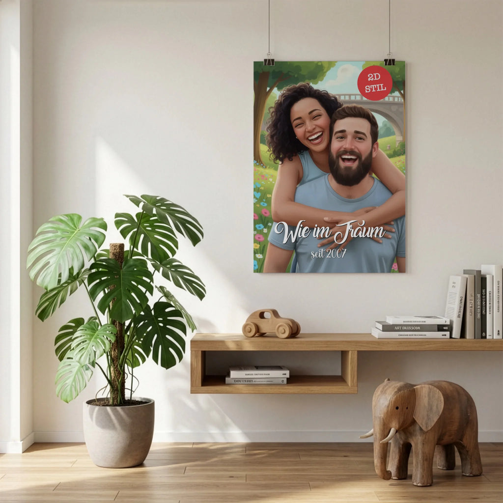 Poster an der Wand
