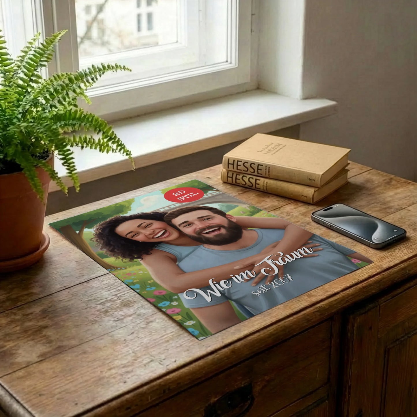 Poster auf Kommode