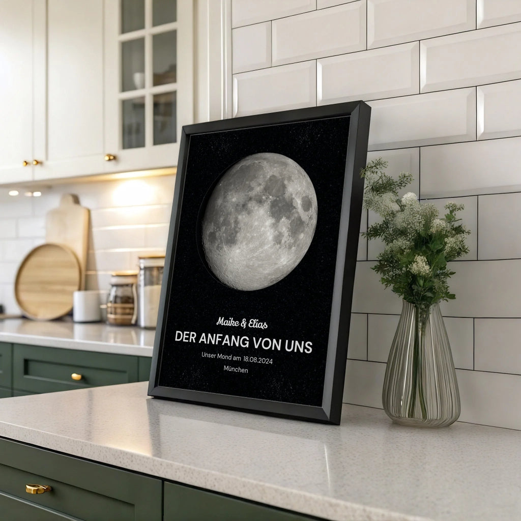 Black on kitchen desk