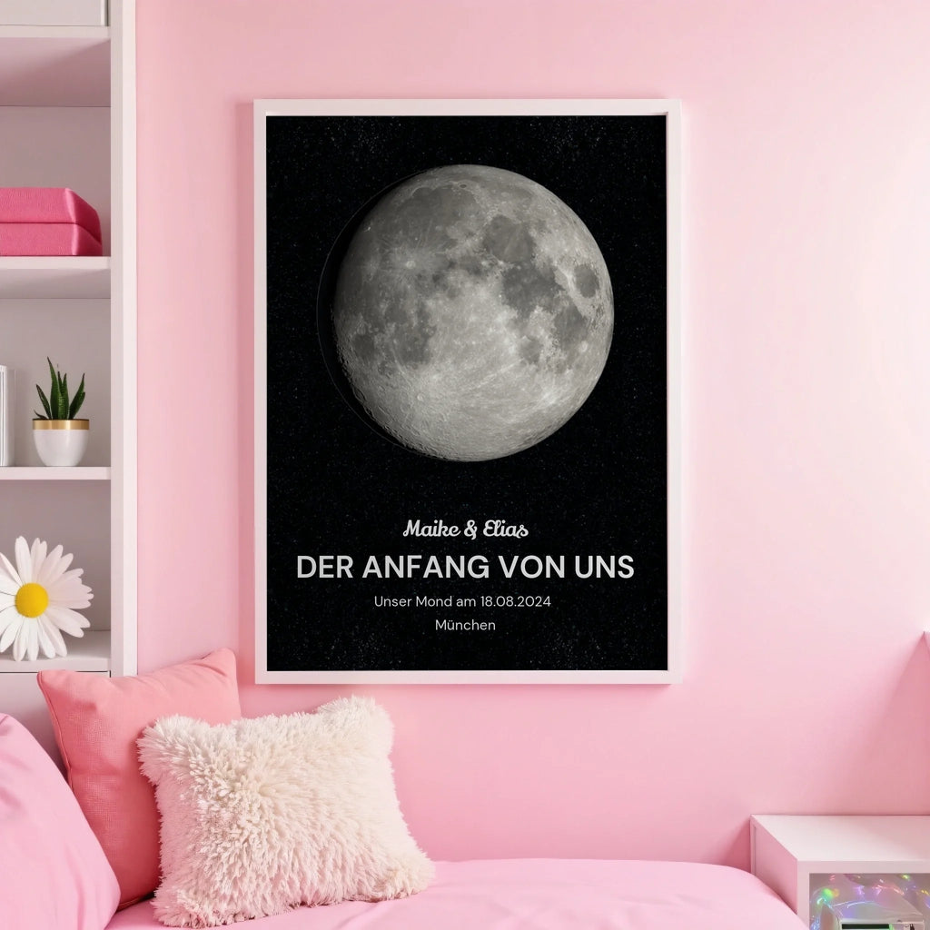 White pink wall
