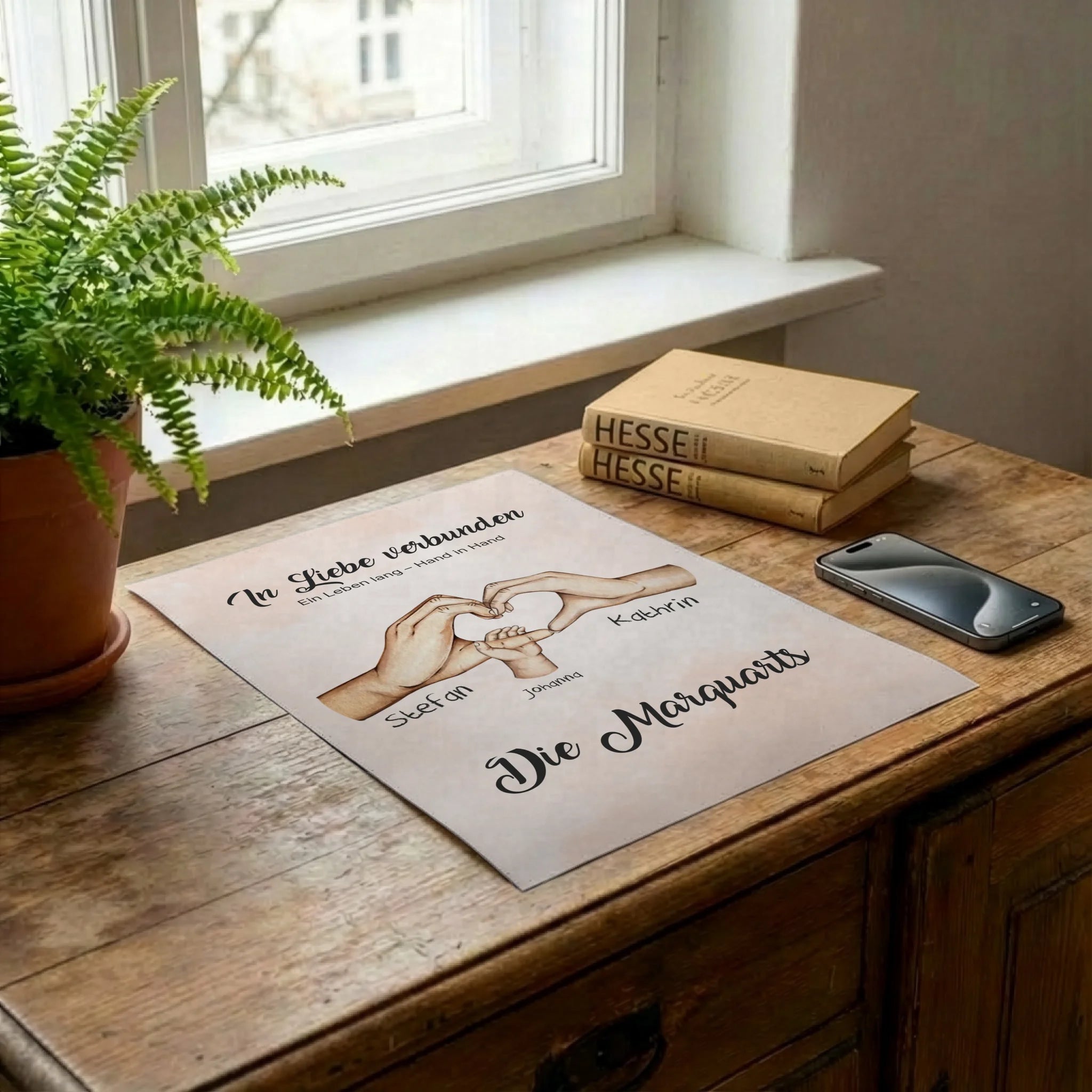 Poster auf Kommode