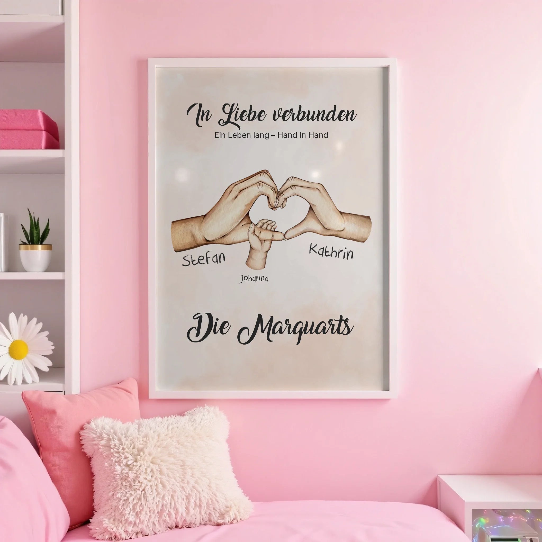 White pink wall