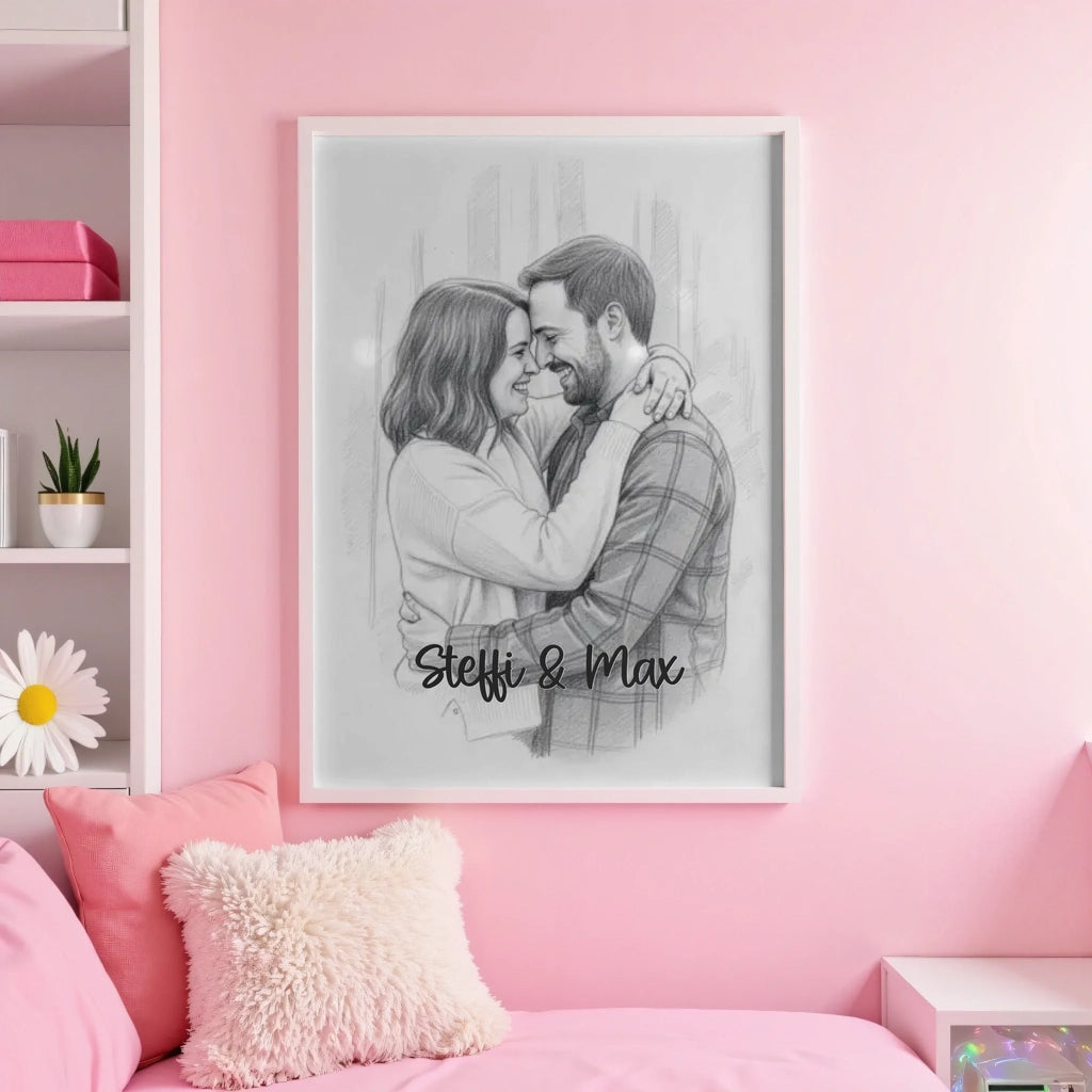 White pink wall