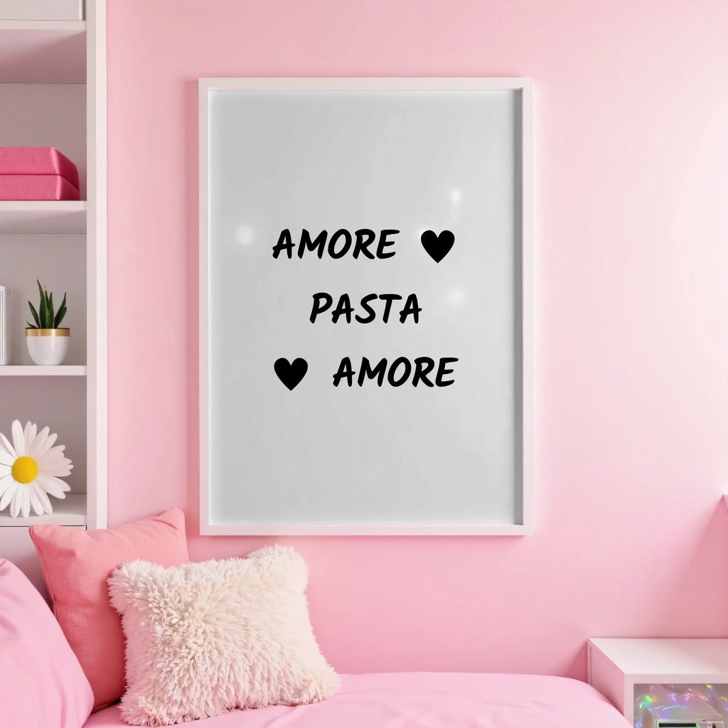 White pink wall