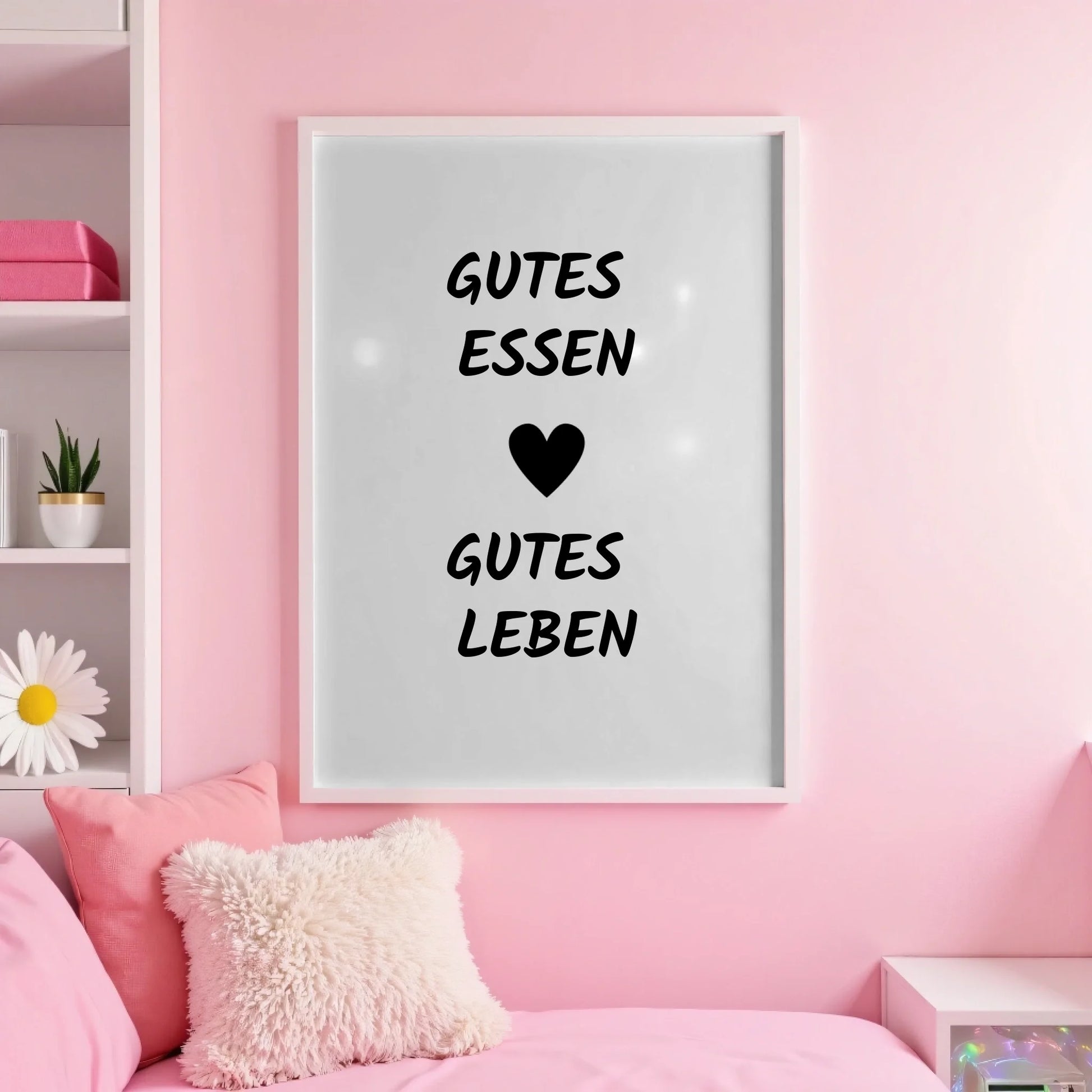 White pink wall