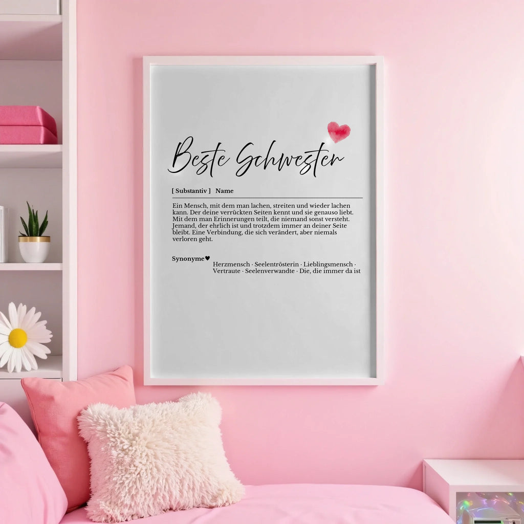 White pink wall