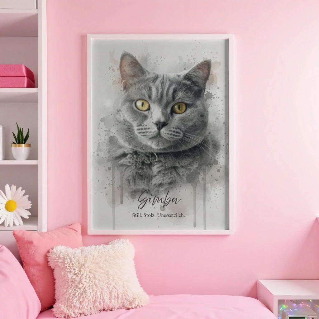 White pink wall