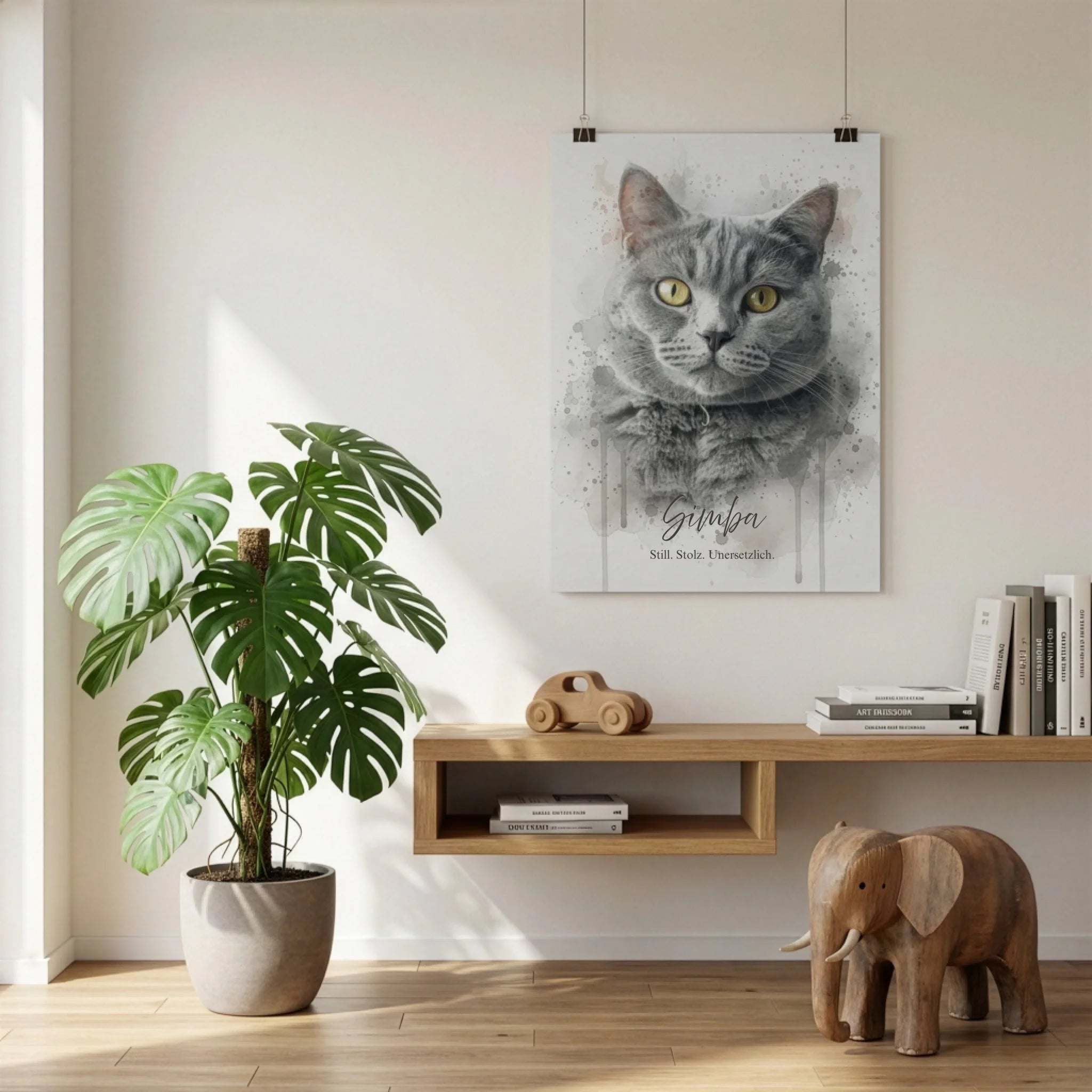 Poster an der Wand