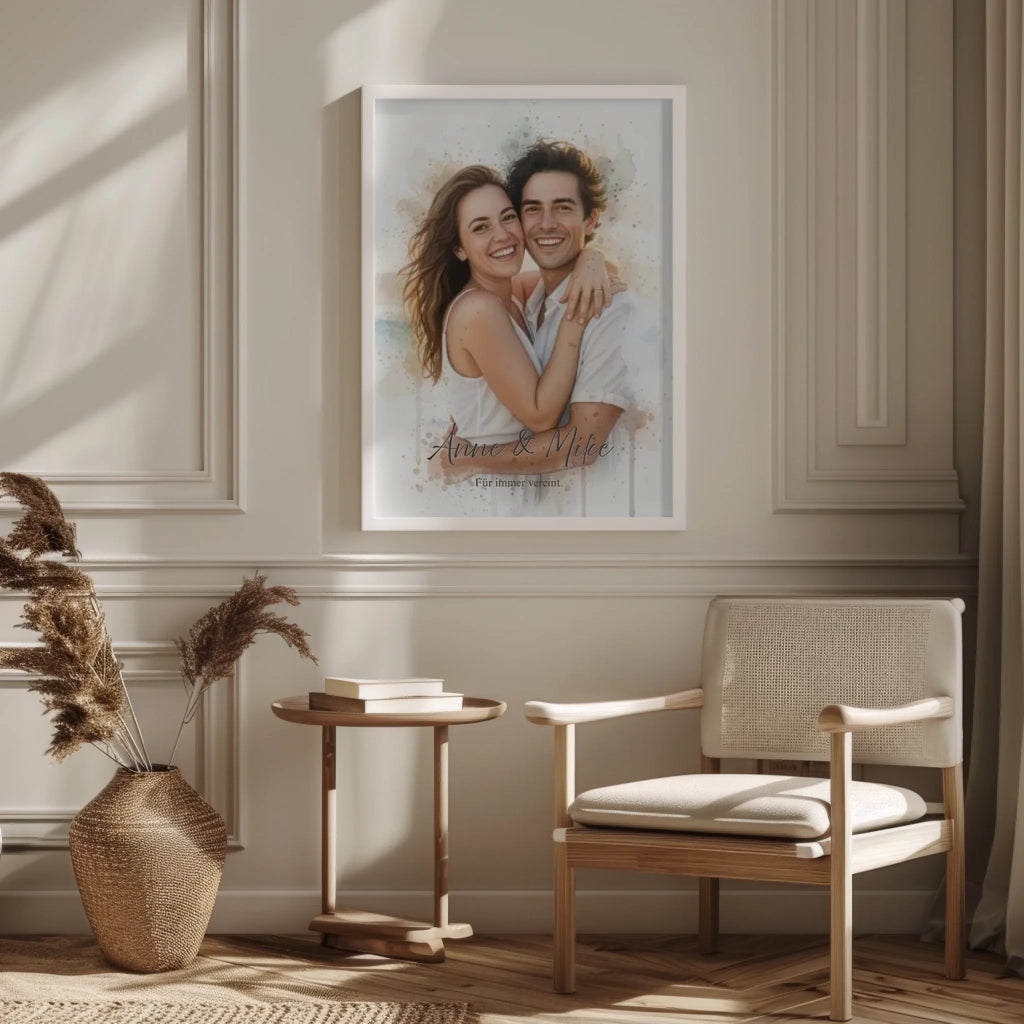 white in room on wall