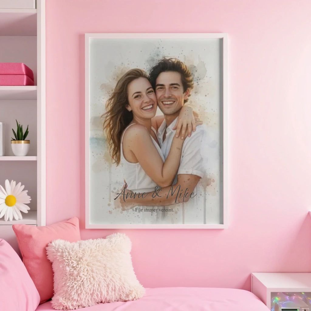 White pink wall