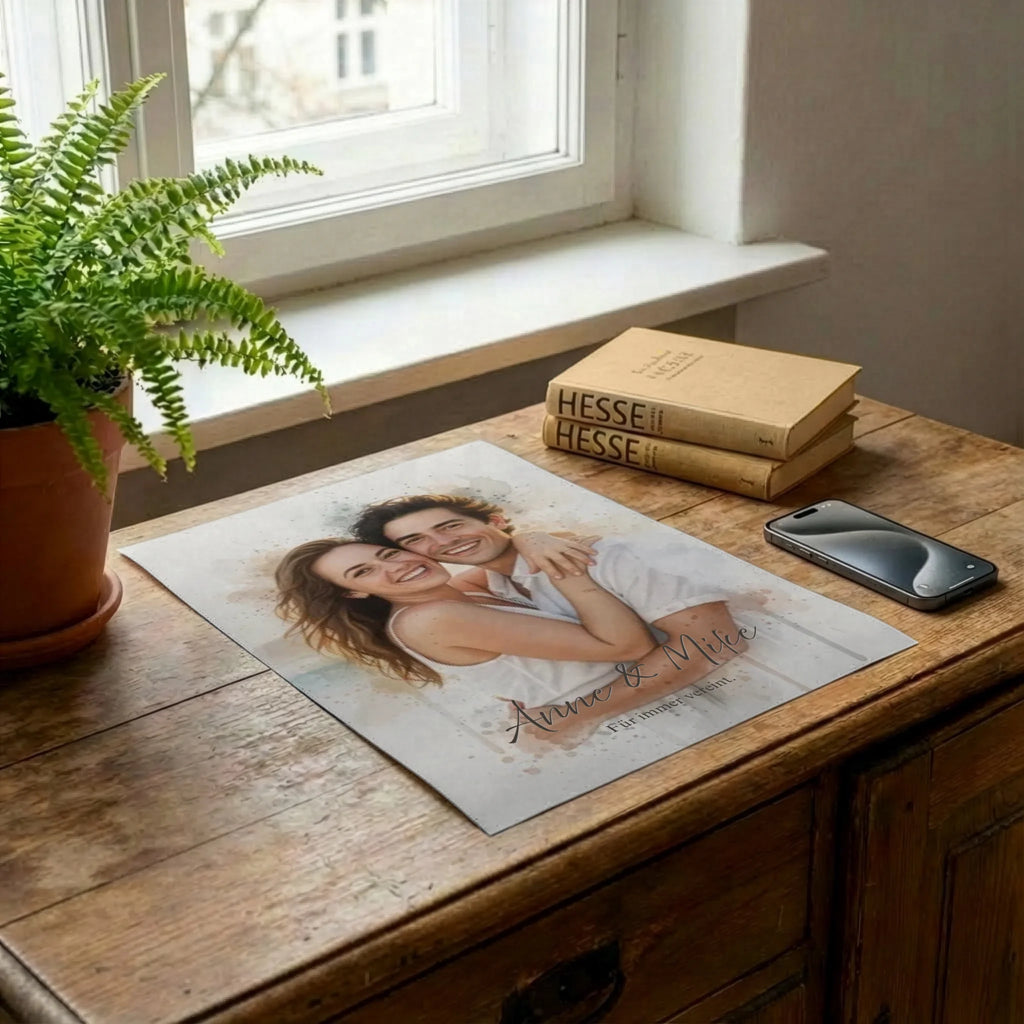 Poster auf Kommode