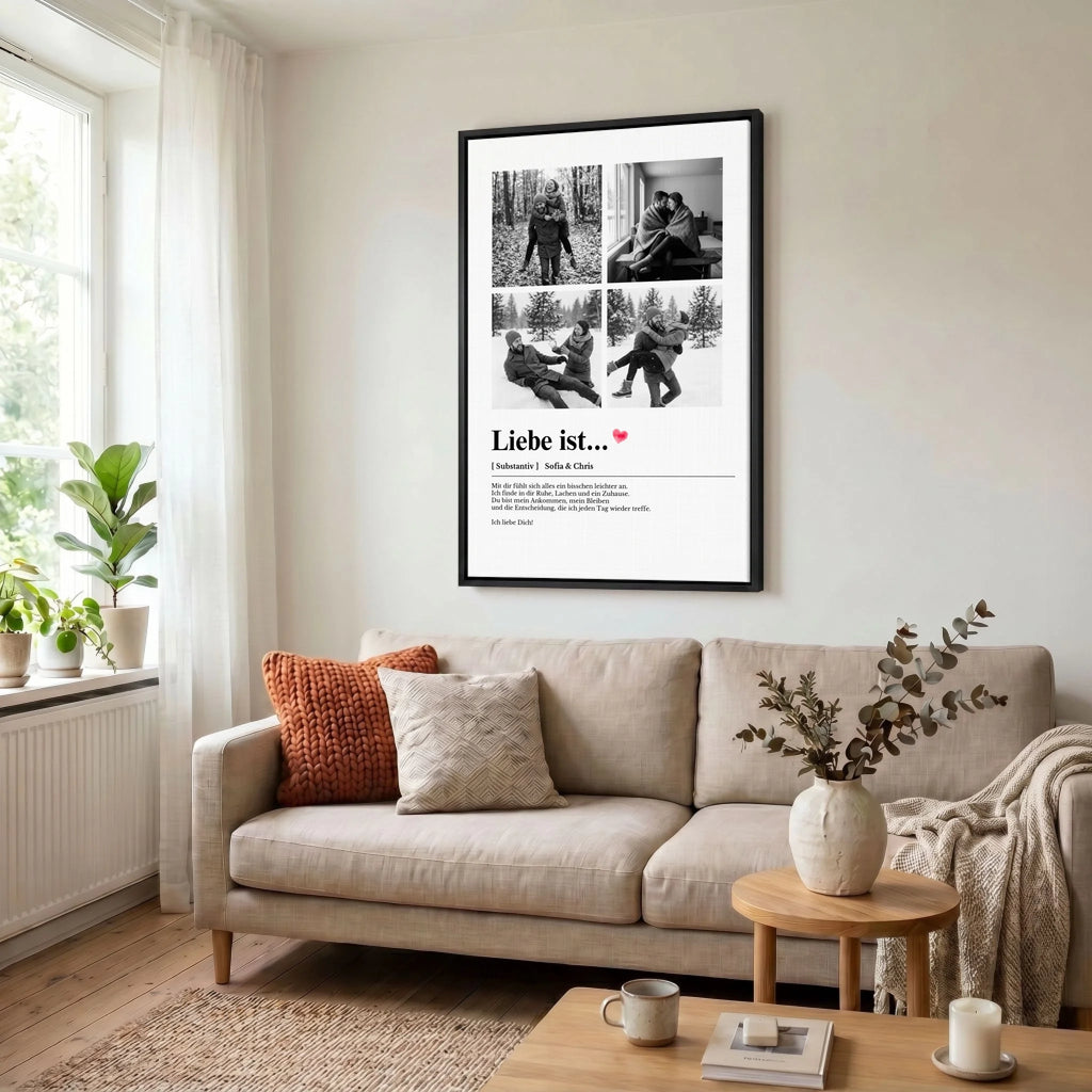 Leinwand Wohnzimmer 23 black