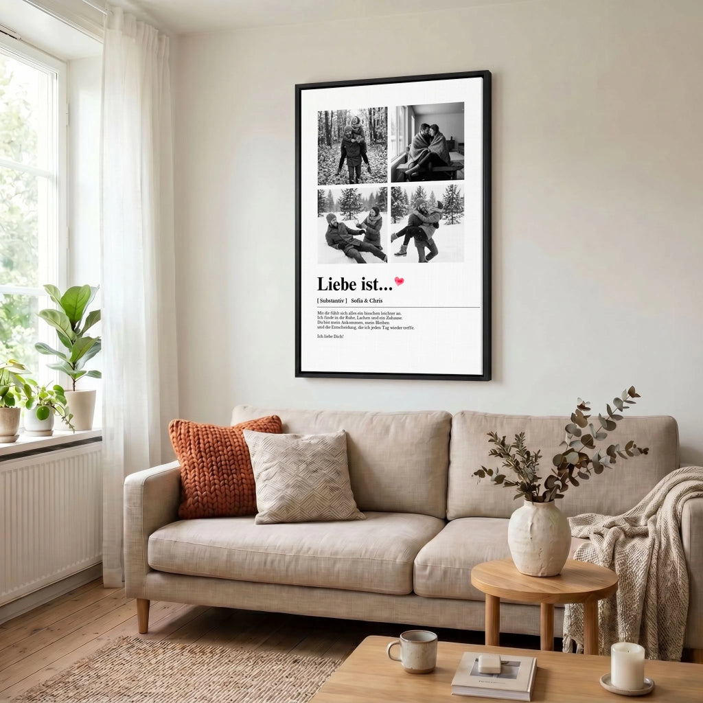 Leinwand Wohnzimmer 23 black