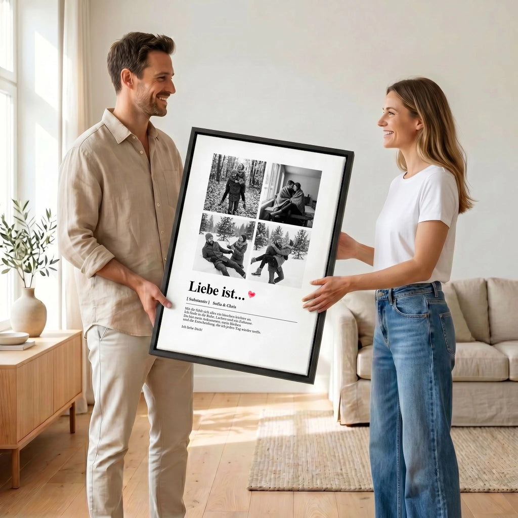 Paar mit Leinwand 34 canvas black