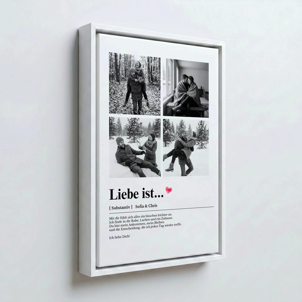 Perspektive Wand 23weiss frame canvas
