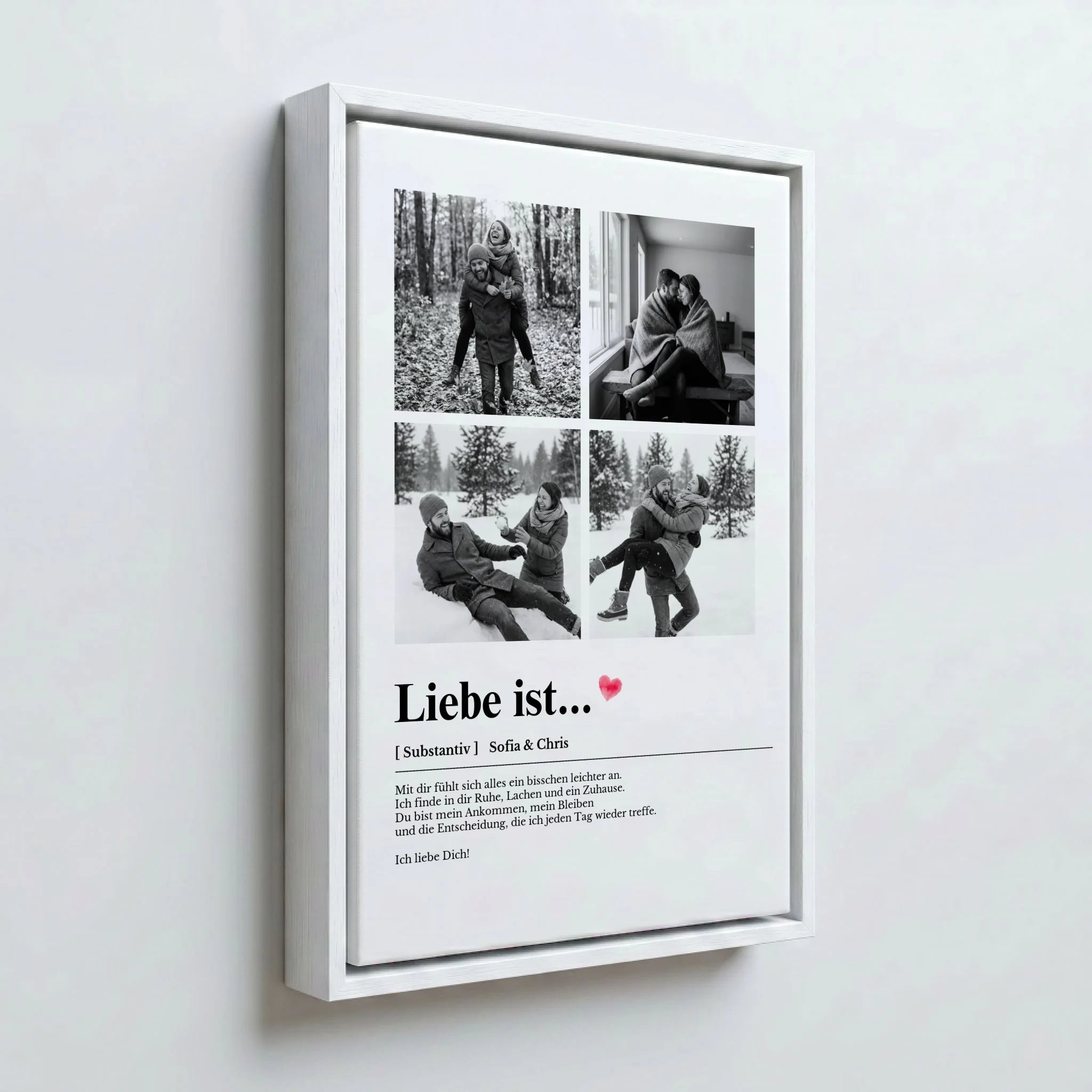 Perspektive Wand 23weiss frame canvas