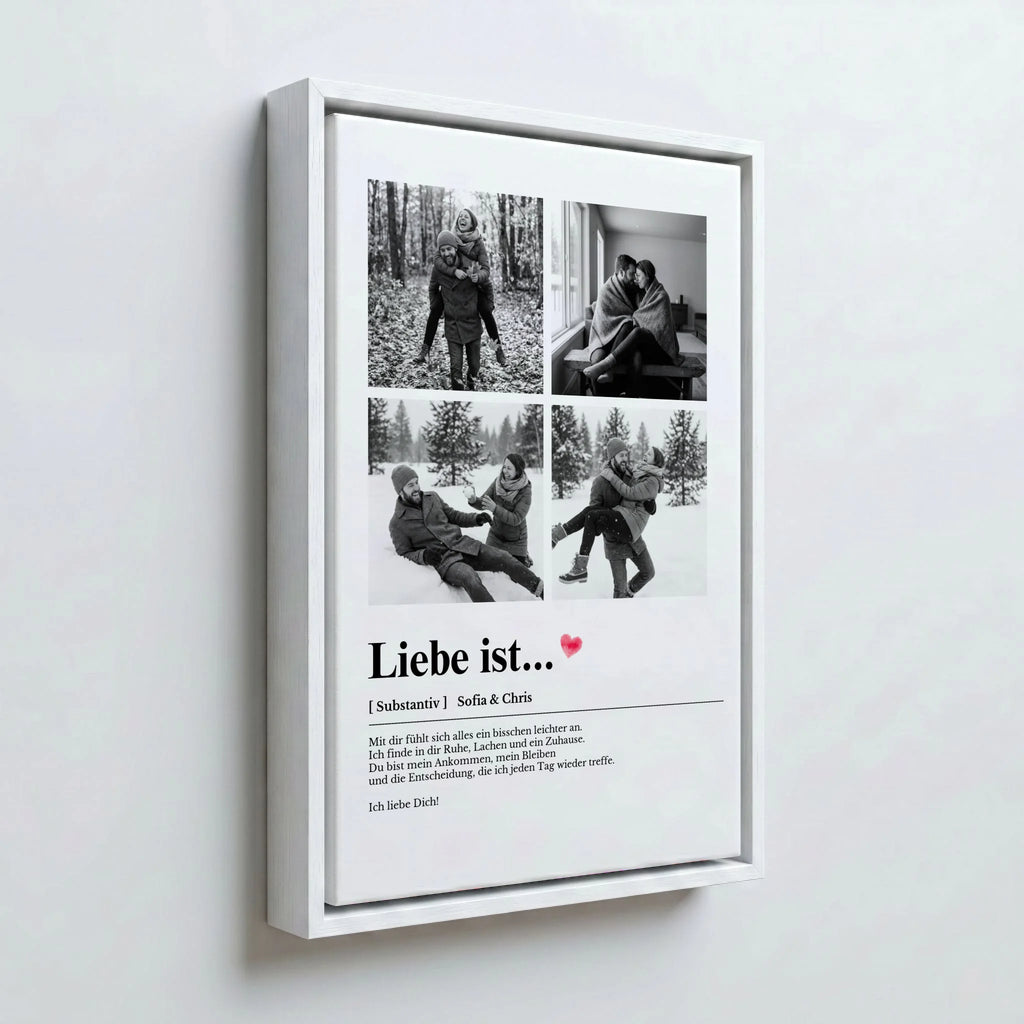 Perspektive Wand 23weiss frame canvas