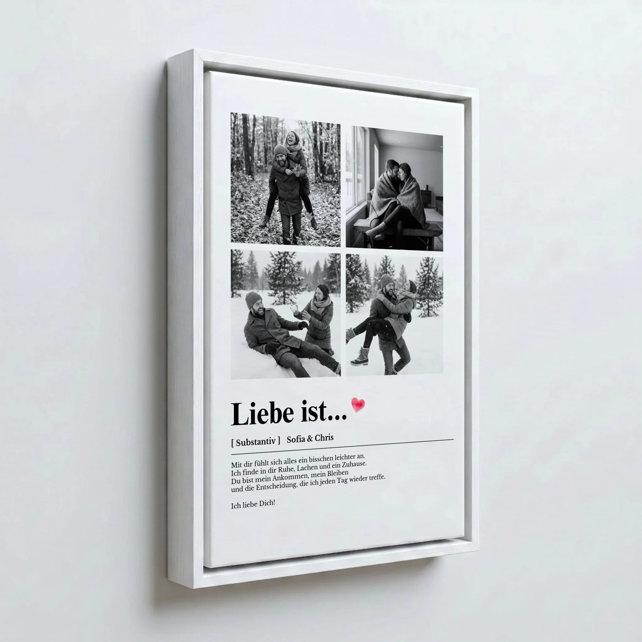 Perspektive Wand 23weiss frame canvas